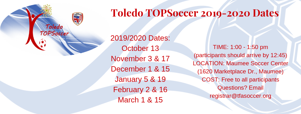 2019-2020 TOPSoccer Schedule